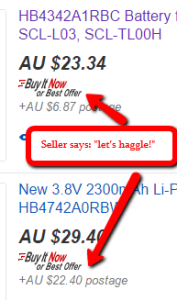 Haggle option enabled
