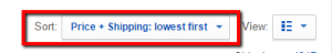 sorting search results